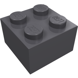 LEGO part LDraw render in color 1018 - Modulex Black LEGO part LDraw render in color 1018 - Modulex Black