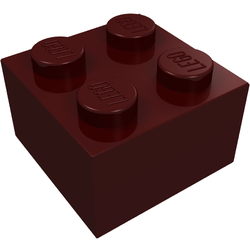 LEGO part LDraw render in color 1019 - Modulex Tile Brown LEGO part LDraw render in color 1019 - Modulex Tile Brown