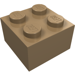 LEGO part LDraw render in color 1021 - Modulex Brown LEGO part LDraw render in color 1021 - Modulex Brown