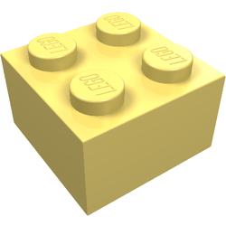 LEGO part LDraw render in color 1027 - Modulex Light Yellow LEGO part LDraw render in color 1027 - Modulex Light Yellow