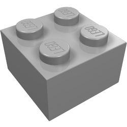 LEGO part LDraw render in color 1041 - Modulex Foil Light Gray LEGO part LDraw render in color 1041 - Modulex Foil Light Gray