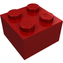 LEGO part LDraw render in color 1047 - Modulex Foil Red LEGO part LDraw render in color 1047 - Modulex Foil Red