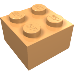 LEGO part LDraw render in color 1049 - Modulex Foil Orange LEGO part LDraw render in color 1049 - Modulex Foil Orange