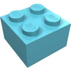 LEGO part LDraw render in color 1051 - Pastel Blue LEGO part LDraw render in color 1051 - Pastel Blue
