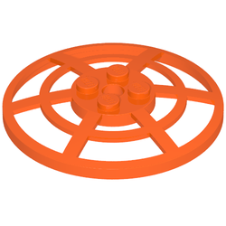 LEGO part  PARABOLIC REFLECTOR Ø48 in Reddish Orange
