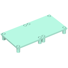 Scala, Table / Crib Base 7 x 14 x 1 1/3 (33195)