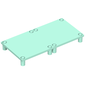 Scala, Table / Crib Base 7 x 14 x 1 1/3