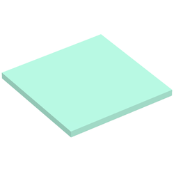 Tile 6 x 6 with Central Bottom Tube