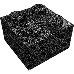LEGO part LDraw render in color 132 - Speckle Black-Silver LEGO part LDraw render in color 132 - Speckle Black-Silver