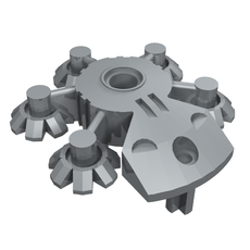 Large Figure Shield 5 x 5 with Gear Tips (44938)