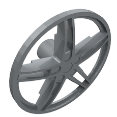 Wheel Cover 5 Spoke without Centre Stud - 35mm D. (54086)