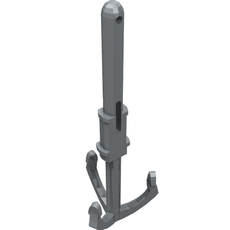 Tool Grappling Hook with Pin and Extension (62695)