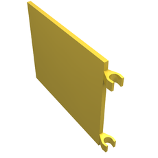 Flag 6 x 4 with O-Clips (2525)