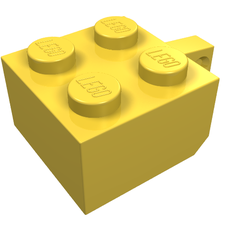 Hinge Brick 2 x 2 Locking with 1 Finger Vertical [No Axle Hole] (30389a)