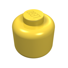Minifig Head [Plain] [Solid Stud] (3626a)