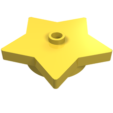 Plate Special 5-Point Star 4 x 4 2/3 with One Stud (39611)