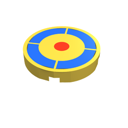 LEGO PART 4150pr0019 Tile Round 2 x 2 with Archery Target Print ...
