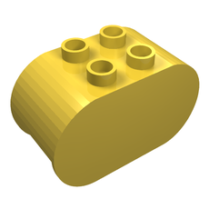 Duplo Brick 2 x 4 x 2 Rounded Ends (4198)