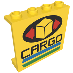 Panel 1 x 4 x 3 with Cargo Print [6330]