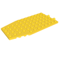 Wedge Plate 6 x 12 x 1 Cut Corners with 2 Fixed Rotatable Pins [aka 4 Juniors Wing Plate]