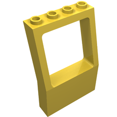 Fabuland, Window 2 x 4 x 5 with Square Top (4608)