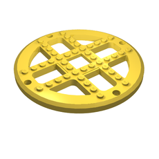 Fabuland, Plate Round 13 2/3 Stud Diameter [Type 2 Base] (4750)