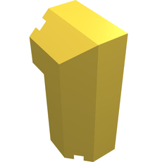 Brick Special Octagonal 2 x 2 x 3 1/3 Corner (6043)