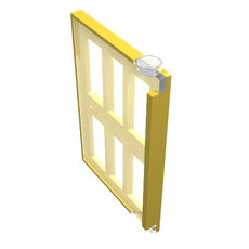 Door 1 x 4 x 5 Left with 6 Panes (73313)