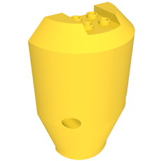 Tipper Drum 3 x 6 x 8 Cement Mixer Half, with 2 x 2 Studs on End (80514)