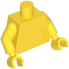 Torso, Yellow Arms and Hands [Plain] (973c01h01)