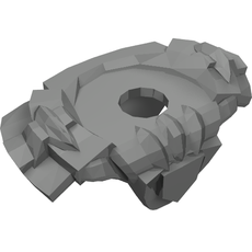 Minifig Neckwear Armour Breastplate with Shoulder Pads with Ridges and Pentagonal Shield on Front (Orc / Troll Warrior) (62408)