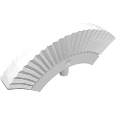 Headwear Accessory Helmet Crest with Pin [Plain] (12886)
