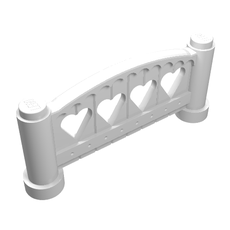 Fabuland Fence 1 x 6 x 2 Rounded (2040)
