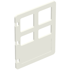 Duplo Door 1 x 4 x 4 with Four Panes (2205)
