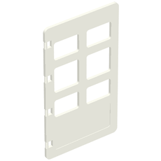 Duplo Door 1 x 3 1/2 x 5 1/3 with Six Panes (2208)