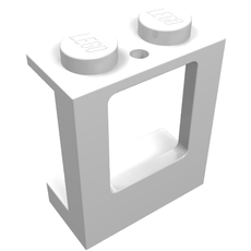 Window 1 x 2 x 2 Plane, Solid Studs (2377)