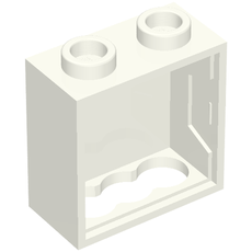 Light Cabinet 2 x 2 with Lamp Holes, 1 x 2 x 1 2/3 (Sign Back) (2383)