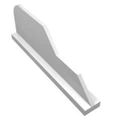 Tail 8 x 1 with Stepped Fin (23930)