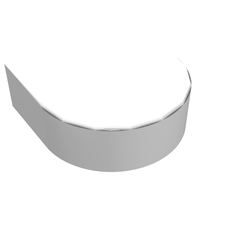 Tile Round 1 x 1 Half Circle (24246)