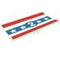 Hinge Panel 6 x 3 with '2', Red & Blue Stripes with Stars Print