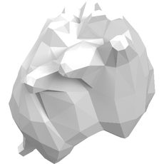Hair Spiked Sloping Right (24792)