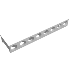 Brick Special 2 x 8 x 5/6 with No Top Studs, and Channel on Ends, and Stud Holes on Sides (2832)