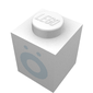 Brick 1 x 1 with Blue 'Ö' Print (Bold Font)