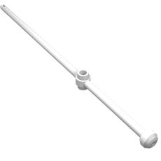 Bar 16L with Open Stud, Towball, and Slit [aka Windsurfer Mast] (30219)
