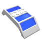 Window 4 x 10 x 2 Roof Slope Double, Complete Assembly, Trans-Dark Blue Glass