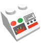 Slope 45° 2 x 2 with Flame and Control Panel Print fire