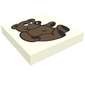 Tile 2 x 2 with Fabuland Bear Print