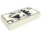 Tile 1 x 2 with Joker Playing Card print