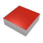 Tile 1 x 1 with Scala Red Top Print