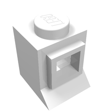 Window 1 x 1 x 1 Classic with Solid Stud [Complete] (3087ac01)